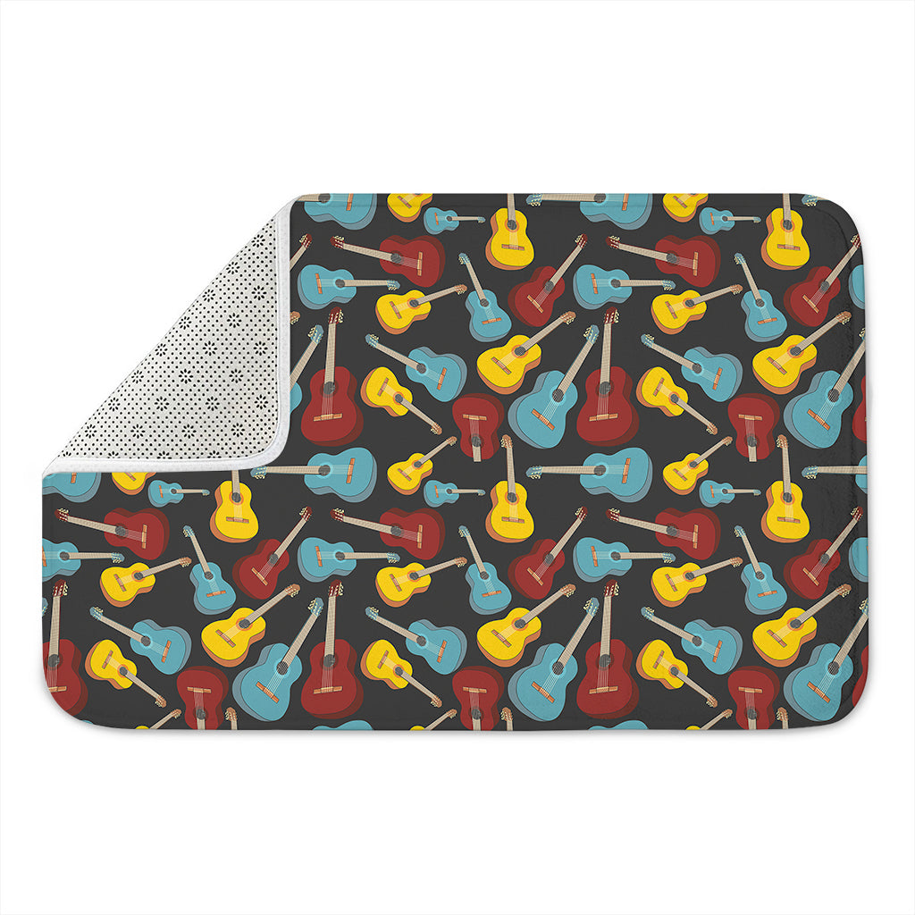 Colorful Guitar Pattern Print Indoor Door Mat