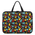 Colorful Guitar Pattern Print Laptop Sleeve With Handle