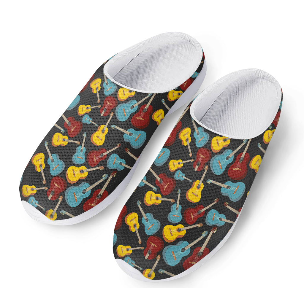 Colorful Guitar Pattern Print Mesh Casual Shoes
