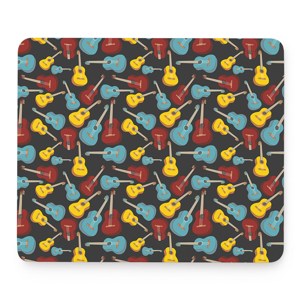 Colorful Guitar Pattern Print Mouse Pad