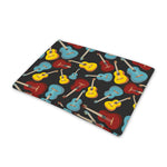 Colorful Guitar Pattern Print Pet Cooling Mat Cover