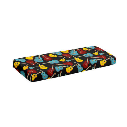 Colorful Guitar Pattern Print Piano Keyboard Cover