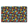 Colorful Guitar Pattern Print Polyester Doormat