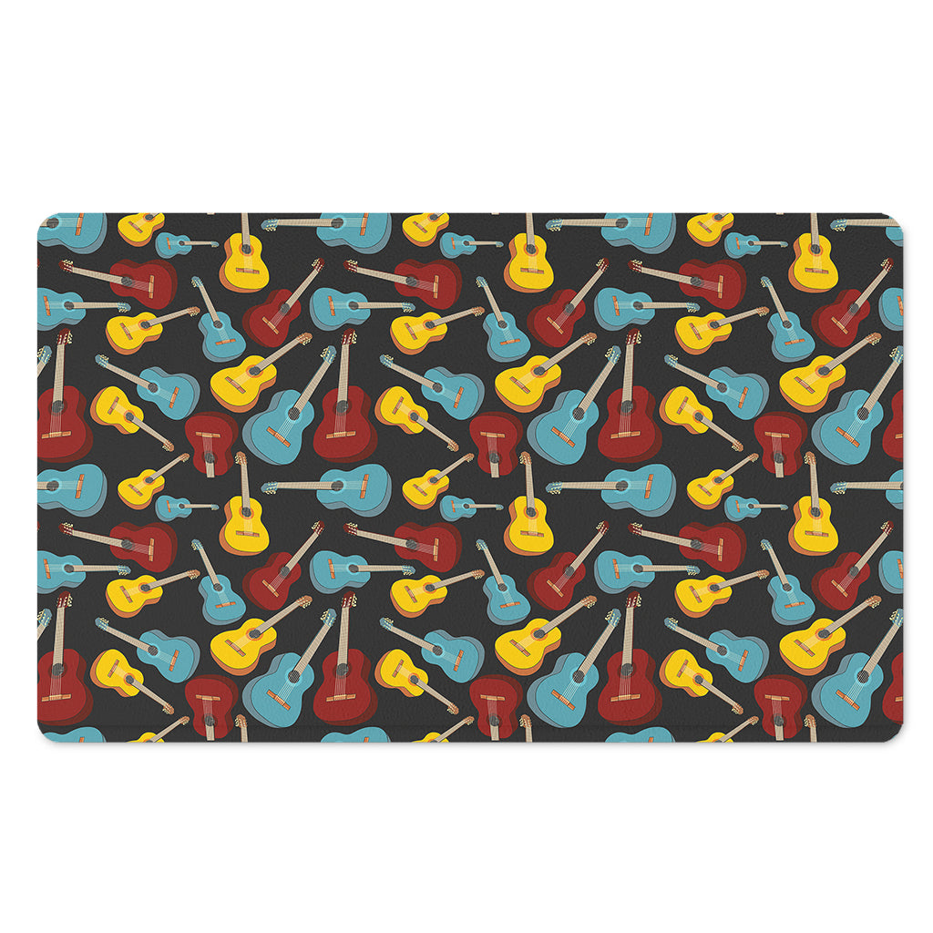 Colorful Guitar Pattern Print Polyester Doormat