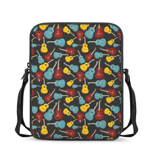 Colorful Guitar Pattern Print Rectangular Crossbody Bag