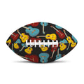 Colorful Guitar Pattern Print Rugby Ball