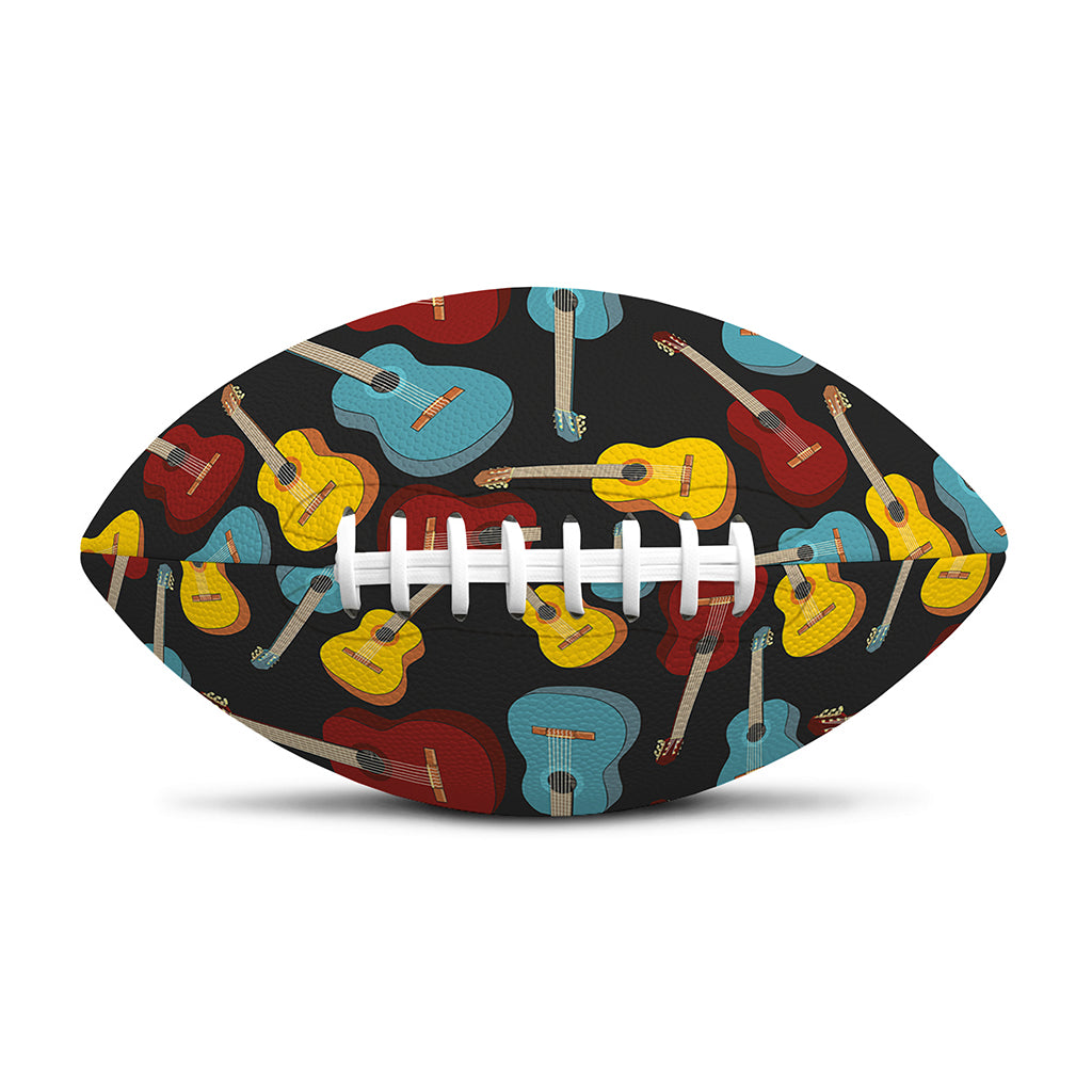 Colorful Guitar Pattern Print Rugby Ball