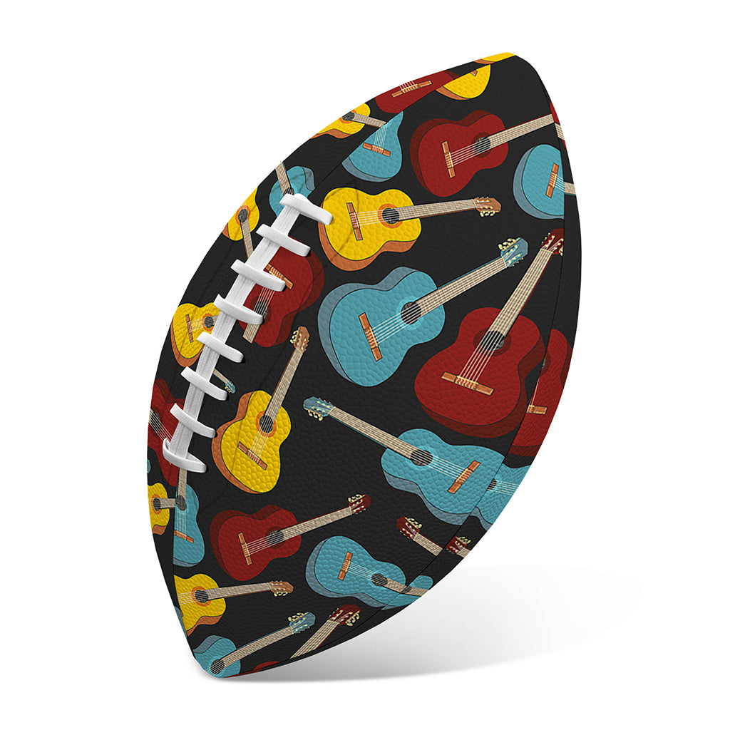 Colorful Guitar Pattern Print Rugby Ball