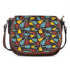 Colorful Guitar Pattern Print Saddle Bag