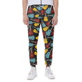 Colorful Guitar Pattern Print Joggers