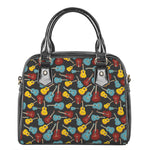 Colorful Guitar Pattern Print Shoulder Handbag