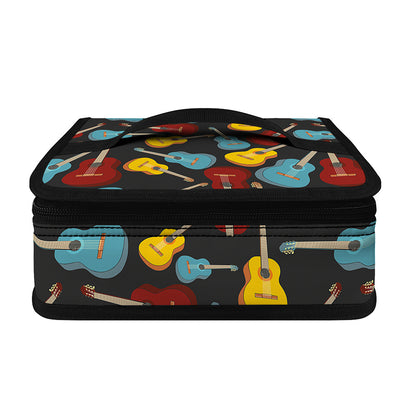 Colorful Guitar Pattern Print Small Lunch Bag