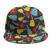 Colorful Guitar Pattern Print Snapback Cap