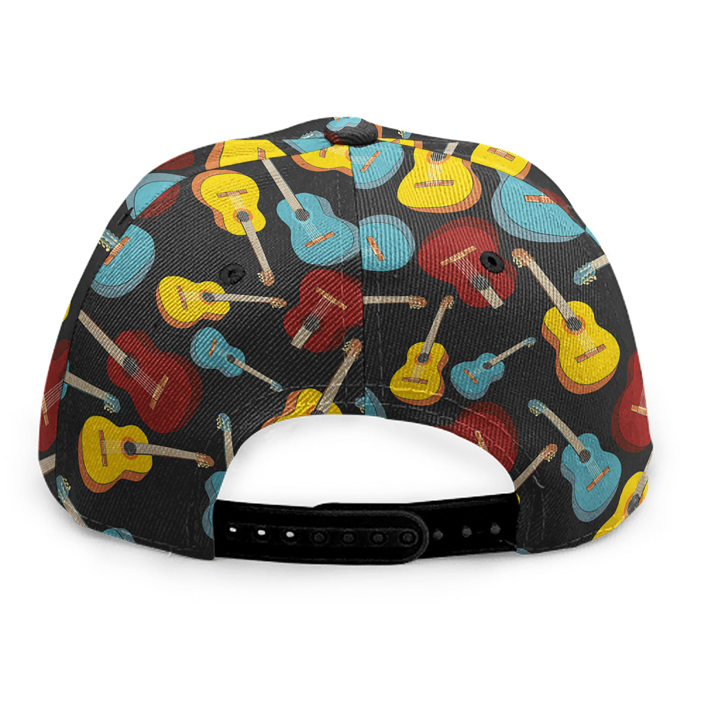 Colorful Guitar Pattern Print Snapback Cap