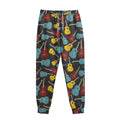 Colorful Guitar Pattern Print Sweatpants