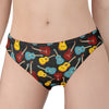 Colorful Guitar Pattern Print Women's Panties