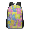 Colorful Gummy Bear Print 17 Inch Backpack