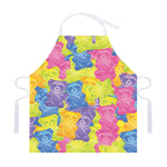 Colorful Gummy Bear Print Adjustable Apron