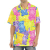 Colorful Gummy Bear Print Aloha Shirt