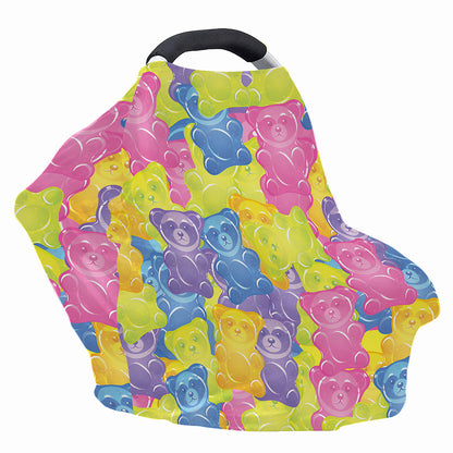 Colorful Gummy Bear Print Baby Seat Cover