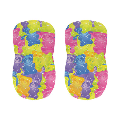 Colorful Gummy Bear Print Bar Stool Covers