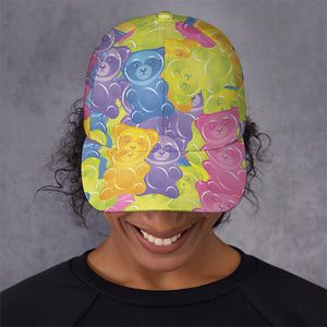 Colorful Gummy Bear Print Baseball Cap