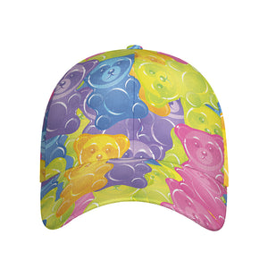 Colorful Gummy Bear Print Baseball Cap