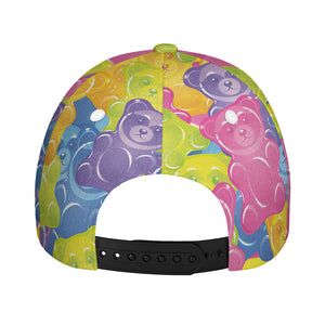 Colorful Gummy Bear Print Baseball Cap