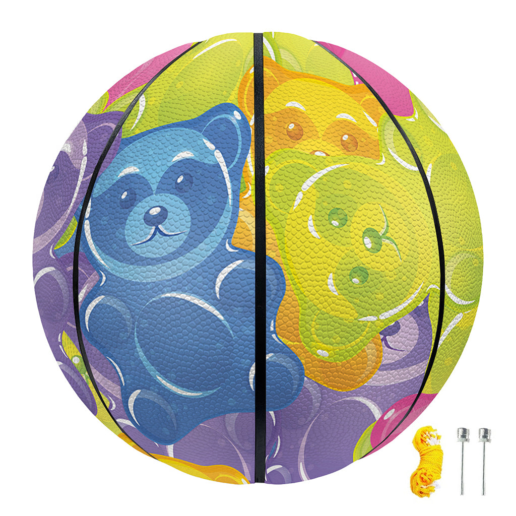 Colorful Gummy Bear Print Basketball