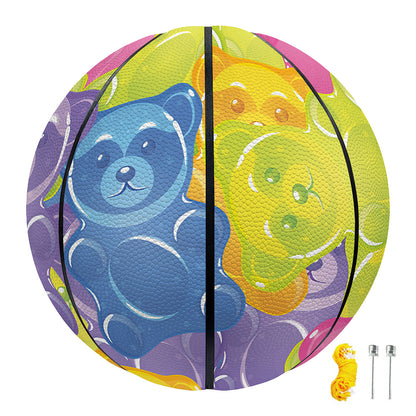 Colorful Gummy Bear Print Basketball