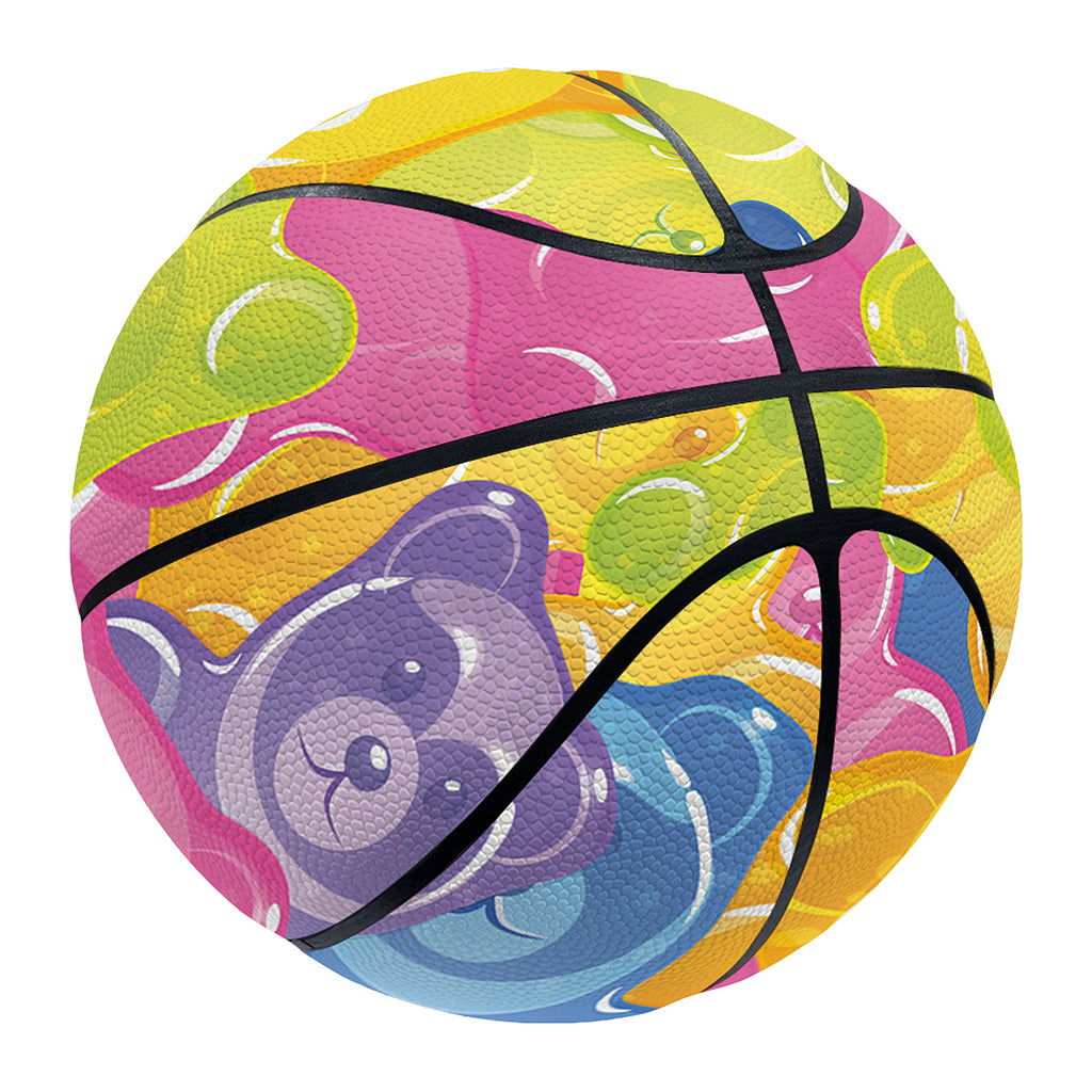 Colorful Gummy Bear Print Basketball