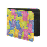 Colorful Gummy Bear Print Bifold Wallet