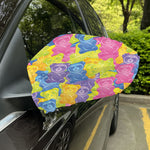 Colorful Gummy Bear Print Car Side Mirror Covers