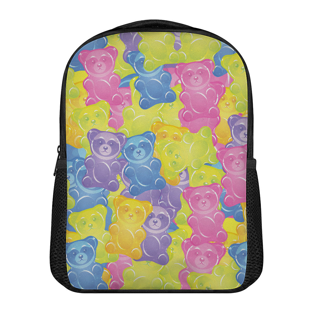 Colorful Gummy Bear Print Casual Backpack