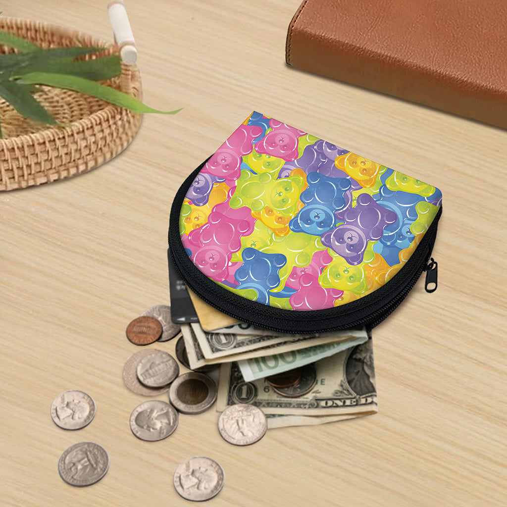 Colorful Gummy Bear Print Coin Purse