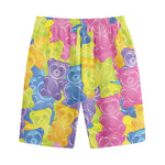 Colorful Gummy Bear Print Cotton Shorts