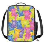 Colorful Gummy Bear Print Crossbody Lunch Bag