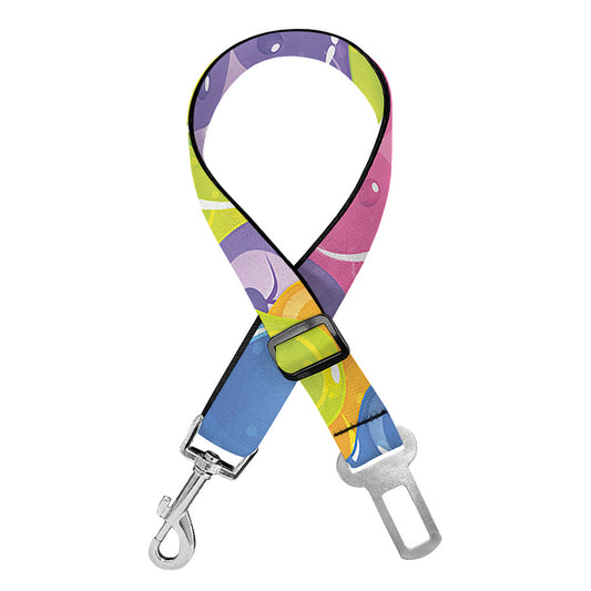 Colorful Gummy Bear Print Dog Seat Belt