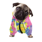 Colorful Gummy Bear Print Dog Zip Up Hoodie
