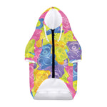 Colorful Gummy Bear Print Dog Zip Up Hoodie