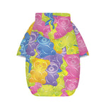 Colorful Gummy Bear Print Dog Zip Up Hoodie