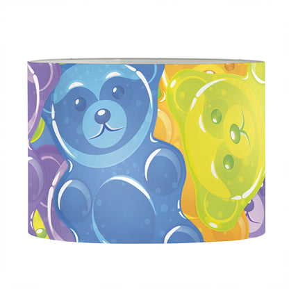 Colorful Gummy Bear Print Drum Lamp Shade
