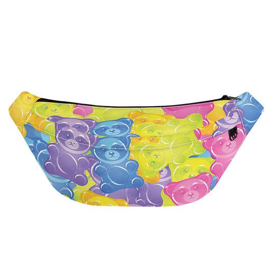 Colorful Gummy Bear Print Fanny Pack