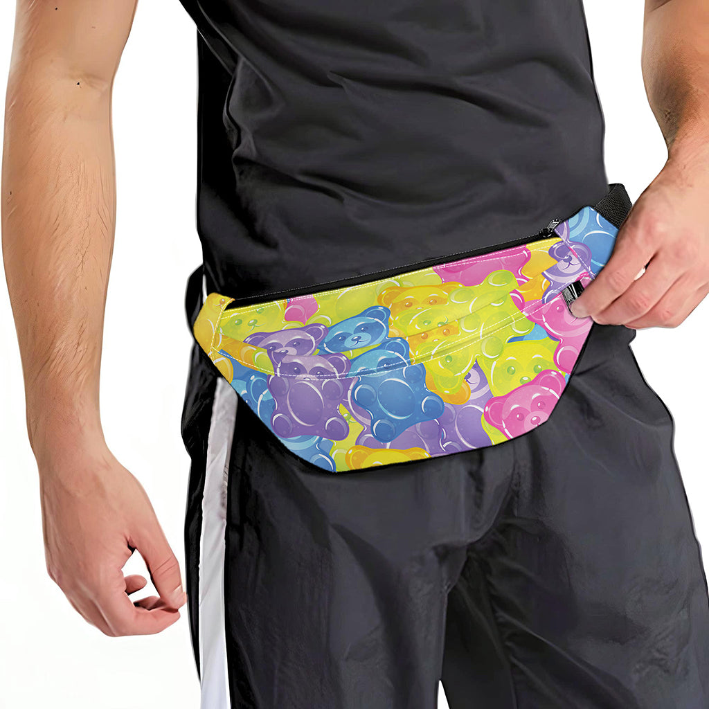 Colorful Gummy Bear Print Fanny Pack