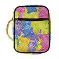 Colorful Gummy Bear Print Front Pocket Bible Bag