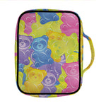 Colorful Gummy Bear Print Front Pocket Bible Bag