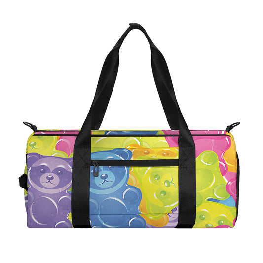 Colorful Gummy Bear Print Gym Bag