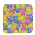 Colorful Gummy Bear Print Hand Towel