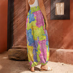 Colorful Gummy Bear Print Harem Pants