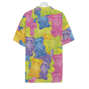 Colorful Gummy Bear Print Hawaiian Shirt